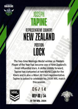 2024 NRL Traders Titanium - World In League Priority #WLP06 Joseph Tapine Back